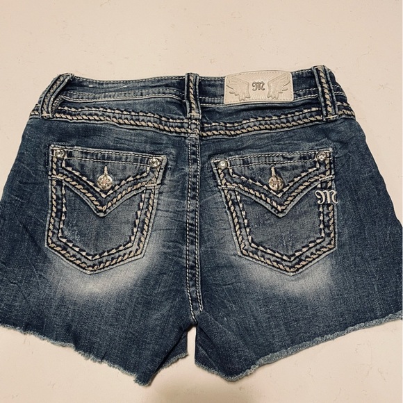 Miss Me Blue Denim Shorts - Picture 4 of 12